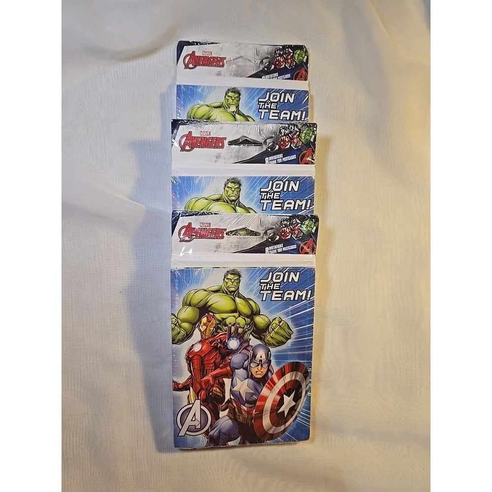 Avengers ~ Birthday Invitations &‎ Thank You Cards~ 3packs~8 piece Each. New!